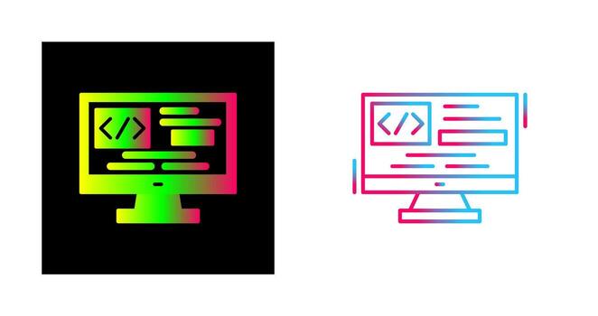 icono de vector de codificación