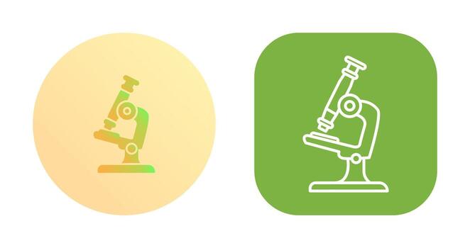 icono de vector de microscopio