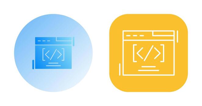 Web Coding Vector Icon