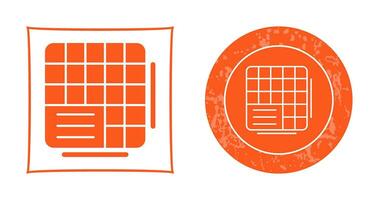 Table Data Vector Icon