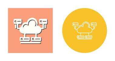 Cloud Database Vector Icon