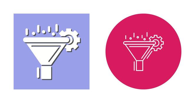 icono de vector de filtrado