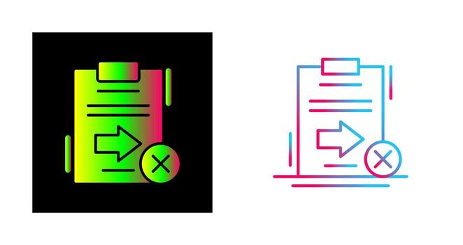 enviar icono de vector fallido