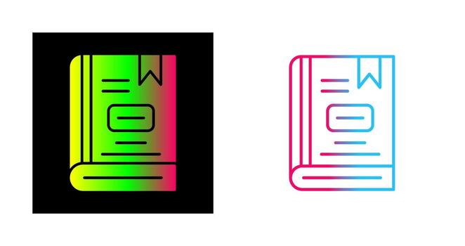 icono de vector de libro