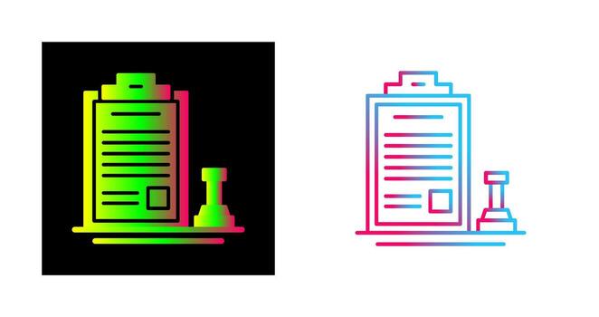 icono de vector de sello