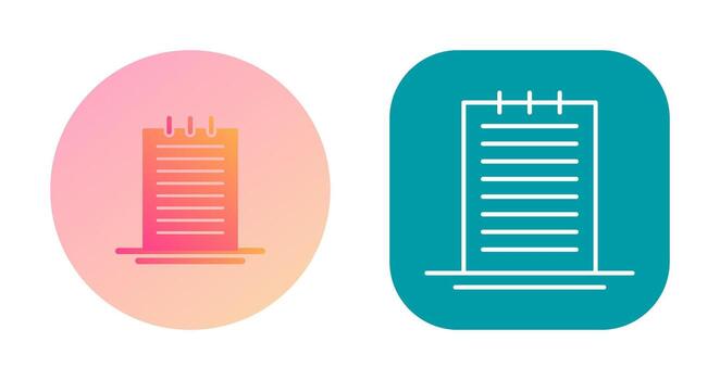icono de vector de notas