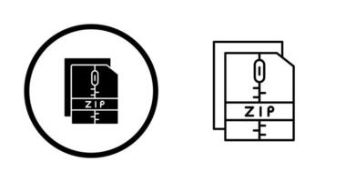 icono de vector de archivo zip