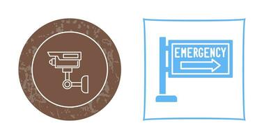 icono de vector de señal de emergencia