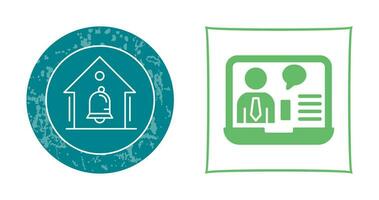 Online Job Interview Vector Icon