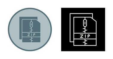 Zip File Vector Icon