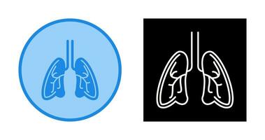 icono de vector de pulmones