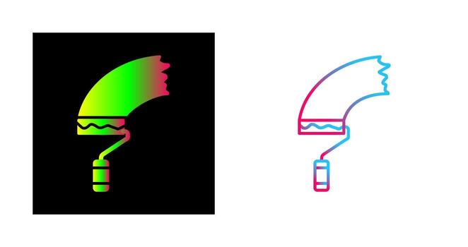 icono de vector de rodillo de pintura