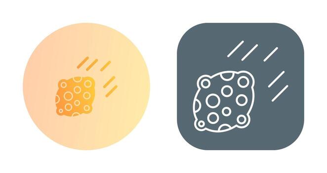 icono de vector de asteroide