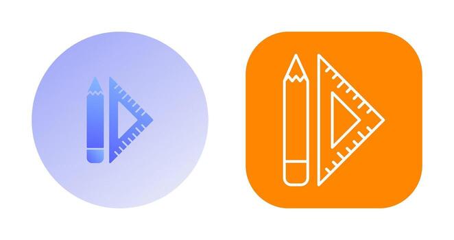 Set Square Vector Icon