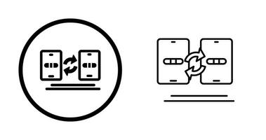 icono de vector de transferencia de datos