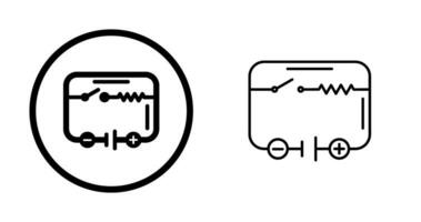 icono de vector de circuito eléctrico