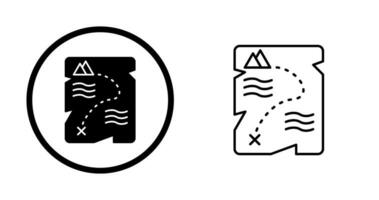 Treasure Map Vector Icon