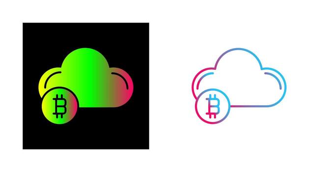 icono de vector de nube