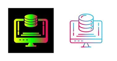 icono de vector de almacenamiento de datos