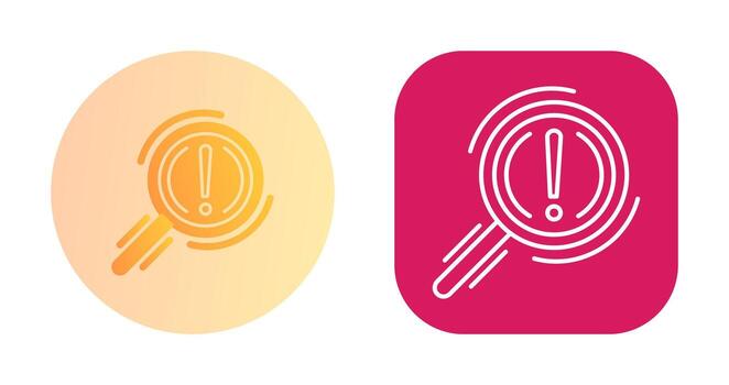 icono de vector de problema