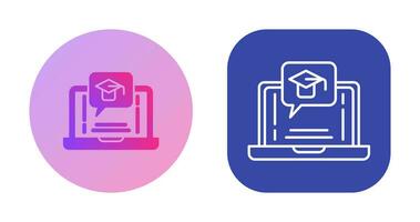 E Learning Vector Icon