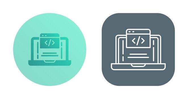 icono de vector de codificación