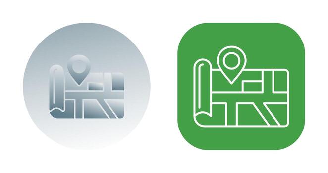 icono de vector de mapa