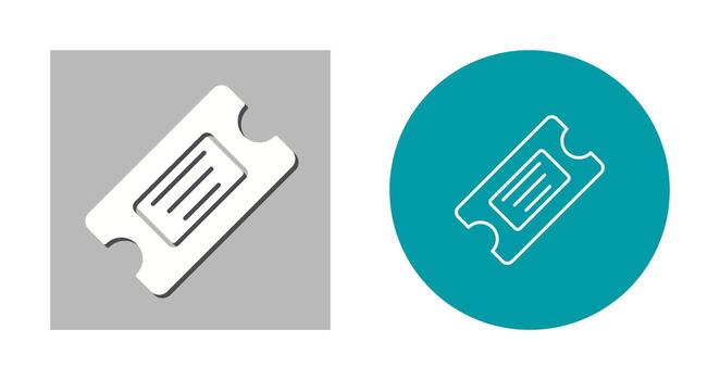 Ticket Vector Icon