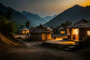 the village of person, nepal. AI-Generated photo