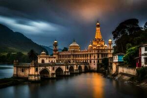 el hermosa mezquita en sri lanka. generado por ai foto