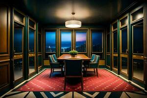 the dining room at the st. regis hong kong. AI-Generated photo