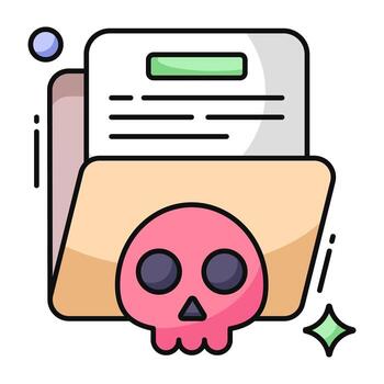 Perfect design icon of folder hacking vector