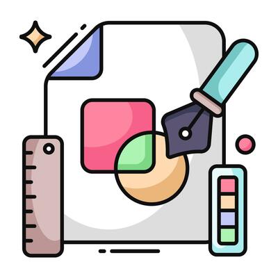 Unique design icon of rgb