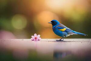 photo wallpaper the bird, flower, bird, bird, bird, bird, bird, bird,. AI-Generated