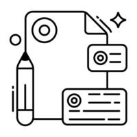 An icon design of file vector