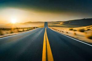 el la carretera a éxito es pavimentado con bueno intenciones generado por ai foto