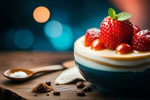 the best dessert in the world is a strawberry. AI-Generated photo