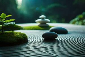 zen garden, zen garden, zen garden, zen garden, zen garden,. AI-Generated photo