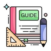 Premium download icon of guidebook vector