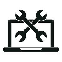 Service repair tool wrench icon simple vector. Tool fix vector