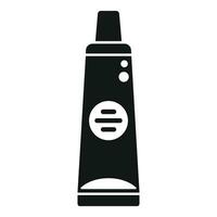 Laptop repair thermo paste tube icon simple vector. Data system vector