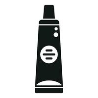 Laptop repair thermo paste tube icon simple vector. Data system vector