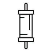 Repair condenser icon outline vector. Software fix vector