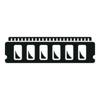 Laptop ram fix icon simple vector. Button tool vector