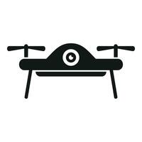 Land drone view icon simple vector. Map tech vector