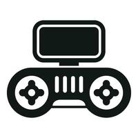 Drone control joystick icon simple vector. Mobile smart remote vector