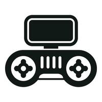 Drone control joystick icon simple vector. Mobile smart remote vector