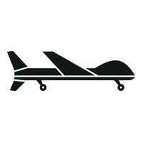 Military drone icon simple vector. AI spy video control vector