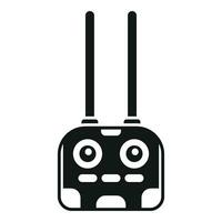 Drone remote control icon simple vector. Smart digital vector