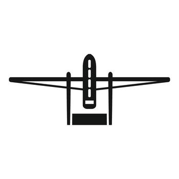 zumbido parte superior ver icono sencillo vector. ai remoto controlar vector